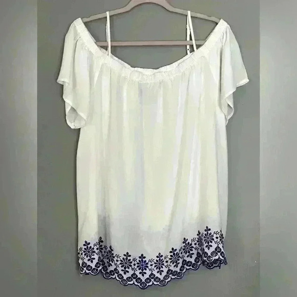 Old Navy Eyelet floral Blouse (245) - Picture 1 of 12